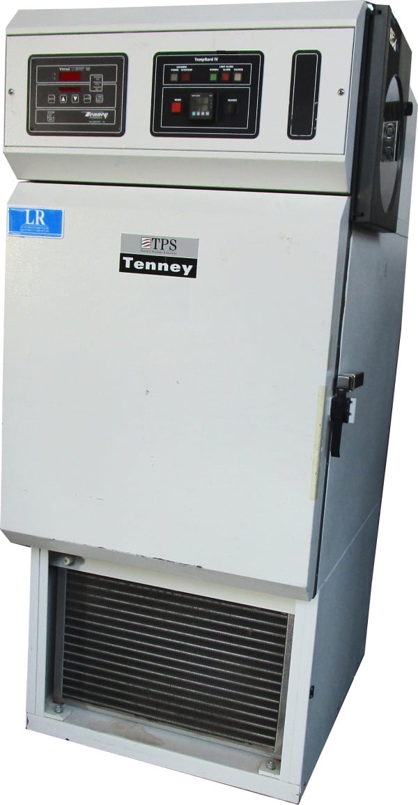 24" width x 27" D x 28" H Tenney #T10C-1.5, temperature chamber, -70° to 200°, air cooled, Watlow F4T