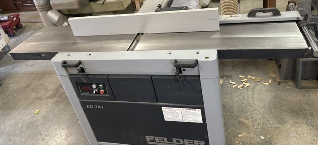 16-1/8" Felder #AD741, Spiral Head Jointer/Planer Combination Machine, 15-7/8" planer width, 1/8"-9" planing