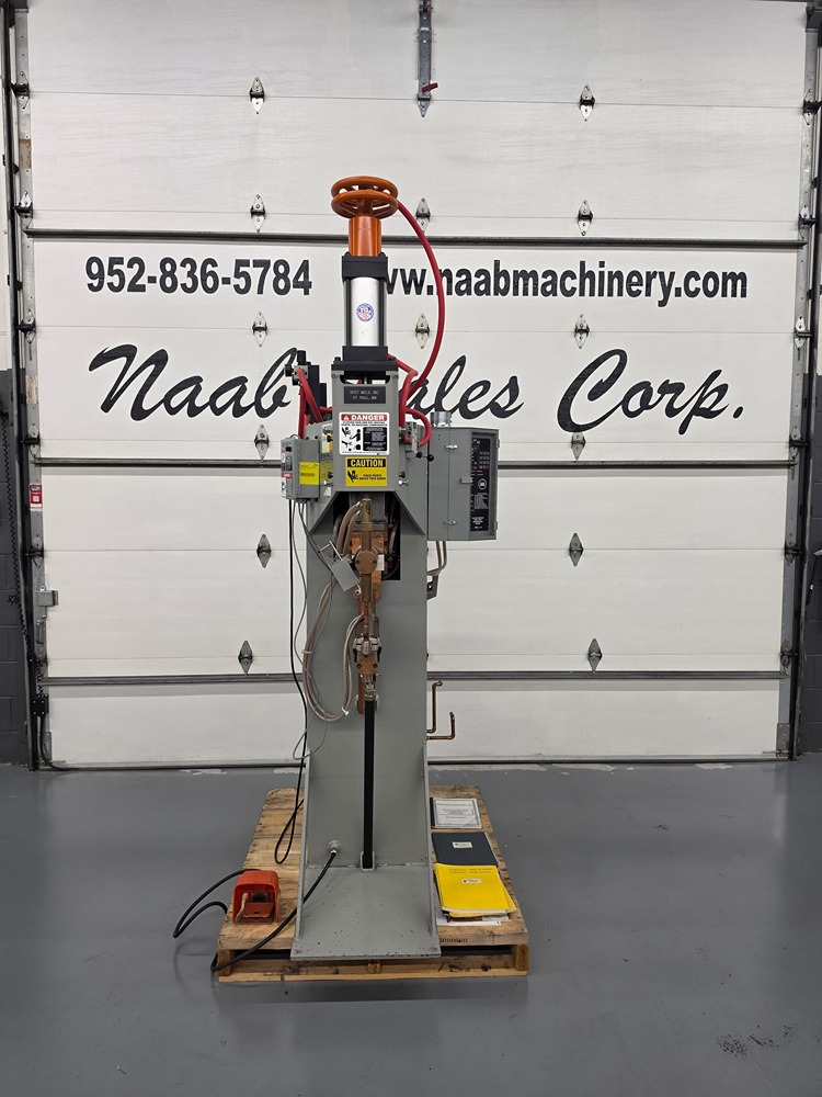 75 KVA Spot Weld Inc #Press-Rite, Press Type Spot Welder, 24"-30" adjustable throat, 5" pneumatic cylinder