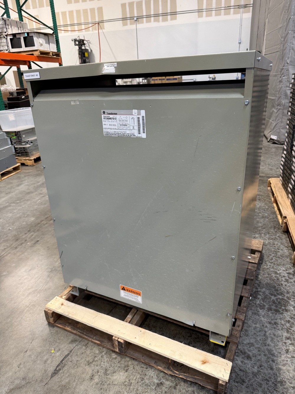 150 KVA 480 Primary, GE, 3 Phase Dry Type Transformer, 9T23Q9857G13 (4 available)