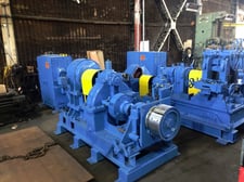 8" x 9" Lewis Rolling Mill w/4-roll edging station, tooling, uncoiler & recoiler