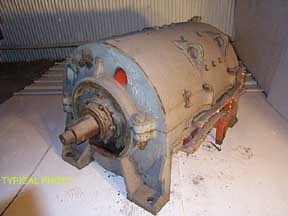 250 HP 325/375 RPM General Electric, Frame MD420AE2, TENV, Series, 230 Volts, DC Crane and Mill Motor