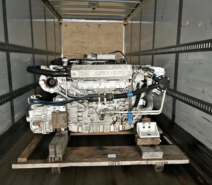 700 HP Caterpillar #C12, Marine Diesel Propulsion Engine, 2300 RPM, 5.9" stroke, 5.1" bore, inline