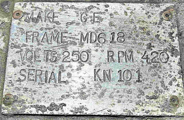 200/265 HP 410/385 RPM General Electric, Frame MD618MDP, TENV, Shunt, 230 Volts, DC Crane and Mill Motor