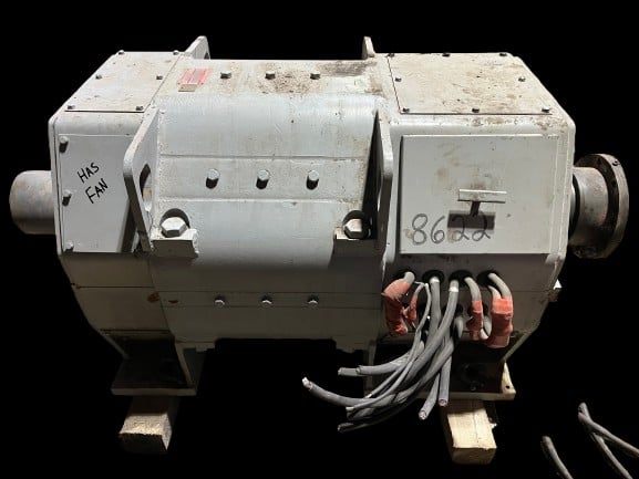 200/265 HP 480/450 RPM General Electric, Frame MD816AE, TENV, Compound, 230 Volts, DC Crane and Mill Motor