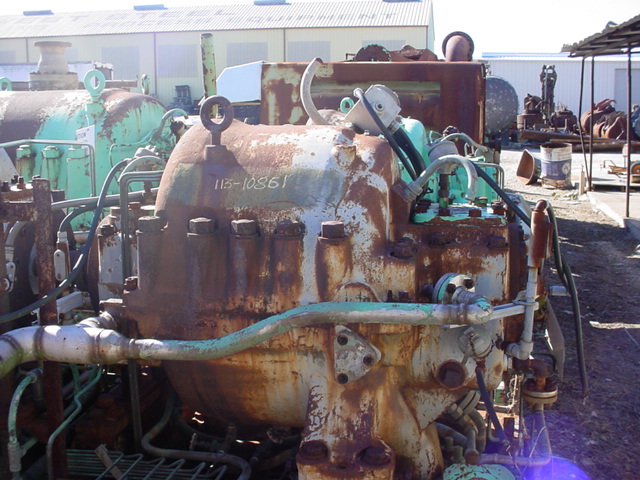 1385 ACFM, Clark #2M4, centrifugal gas compressor, 92/240 PSIA, 8660 RPM, turbine driven
