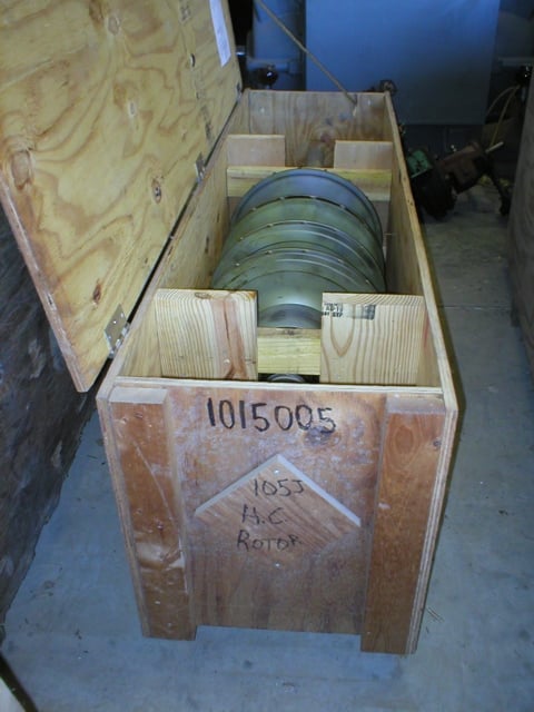 DeLaval #4C-14/8, centrifugal compressor rotor