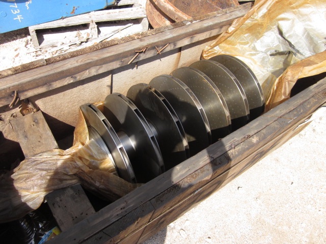 Clark #2M7, centrifugal compressor rotor, high pressure feed gas service