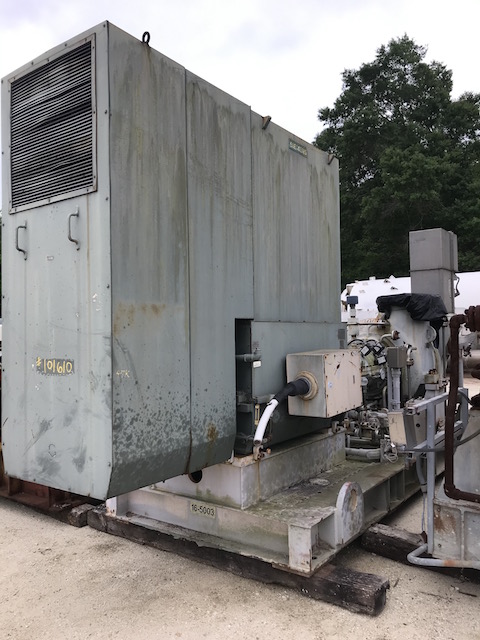 7991 ACFM, Ebara #130-TC, centrifugal gas compressor, 190/209 PSIA, 1000 HP, 9750 RPM, motor driven