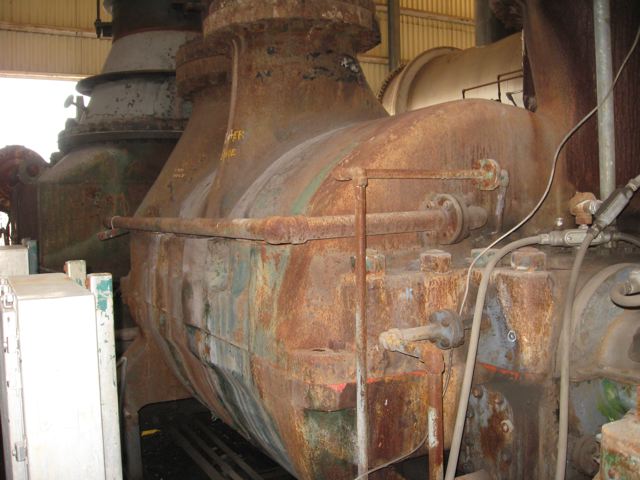 10054 ACFM, Clark #4M8-7, centrifugal gas compressor, refrigeration service, 29/143 PSIA, 7 stage, 9185 HP