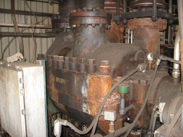 4097 ACFM, Clark #2M8-6, centrifugal process air compressor, 84/490 PSIA, 6 stage, 8920 HP, 10211 RPM