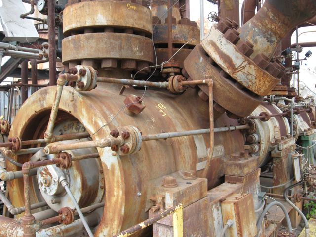 734 ACFM, Clark #2BF-7(5), centrifugal gas compressor, syn gas service, 1796/2530 PSIA, 16930 HP, 10585 RPM