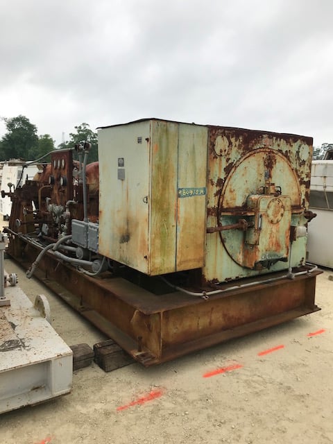 4740 ACFM, DeLaval #3C14/8, centrifugal gas compressor, natural gas service, 134/290 PSIA, 3500 HP, 12416
