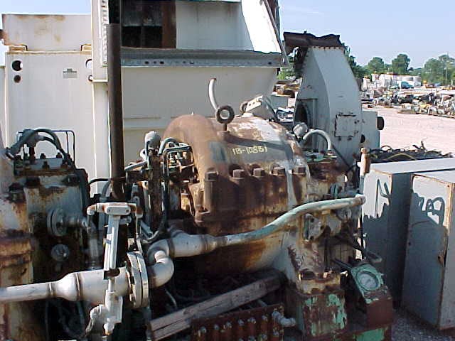 1385 ACFM, Clark #2M4, centrifugal gas compressor, oxygen service, 92/240 PSIA, 1047 HP, 8660 RPM, turbine