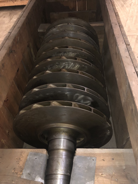 Clark #2BC-9, centrifugal compressor rotor