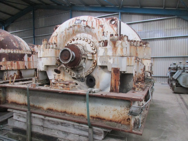 42400 ACFM, Elliott #60M8I, centrifugal gas compressor, 8 stage, 8110 HP, 4230 RPM, turbine driven