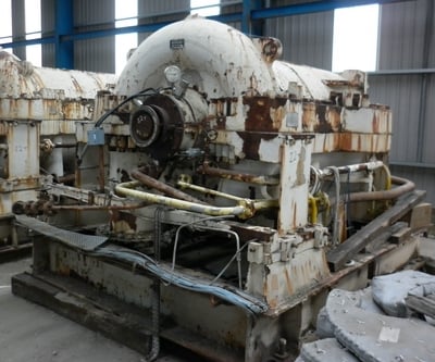 27036 ACFM, Elliott #46M7, centrifugal gas compressor, propylene service, 7 stage, 13809 HP, 5376 RPM
