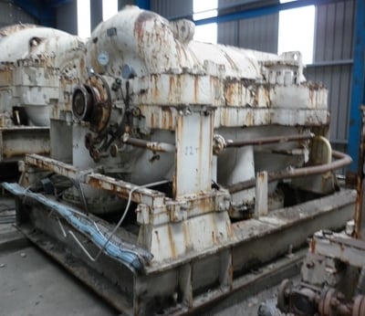 27036 ACFM, Elliott #46M7, centrifugal gas compressor, propylene service, 22/258 PSIA, 7 stage, 13809 HP