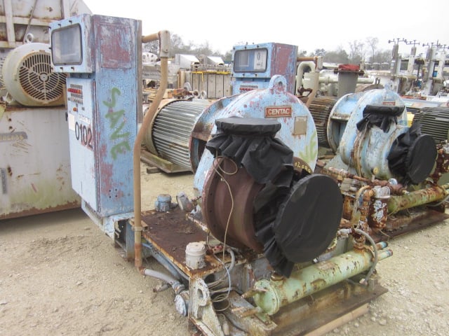 3300 cfm, Ingersoll-Rand #CH6, packaged centrifugal air blower, 15 psig, 250 HP, 1987