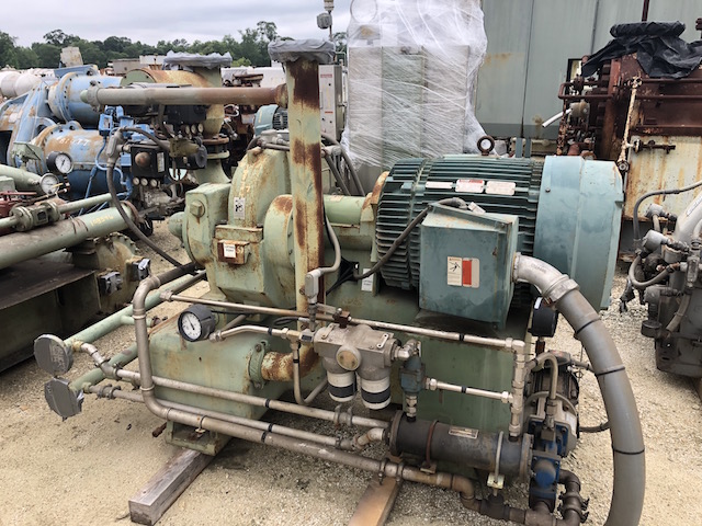 1344 cfm, 55 psig, Joy #TA-2000M2, centrifugal air compressor, 200 HP, 3570 RPM, 2007