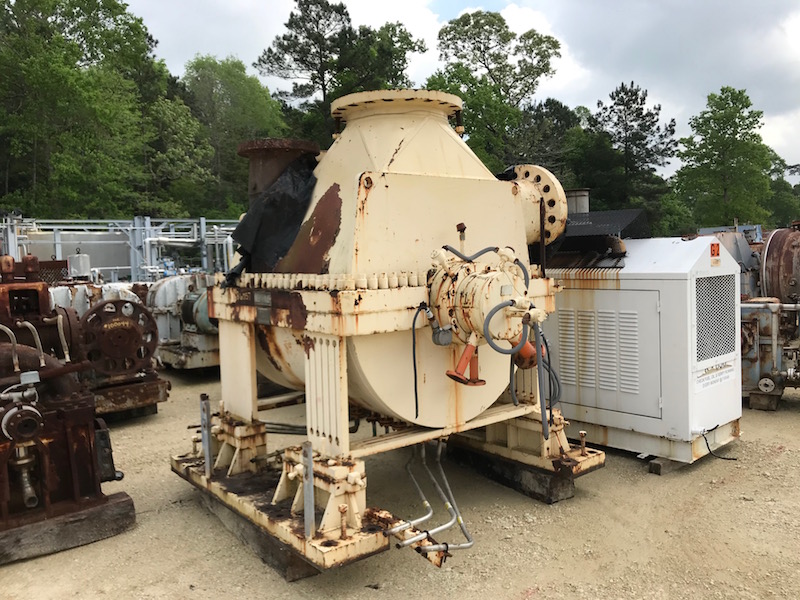 19427 ACFM, DeLaval #5CDK/31, centrifugal process air compressor, 3290 HP, 11000 RPM, motor and gear driven