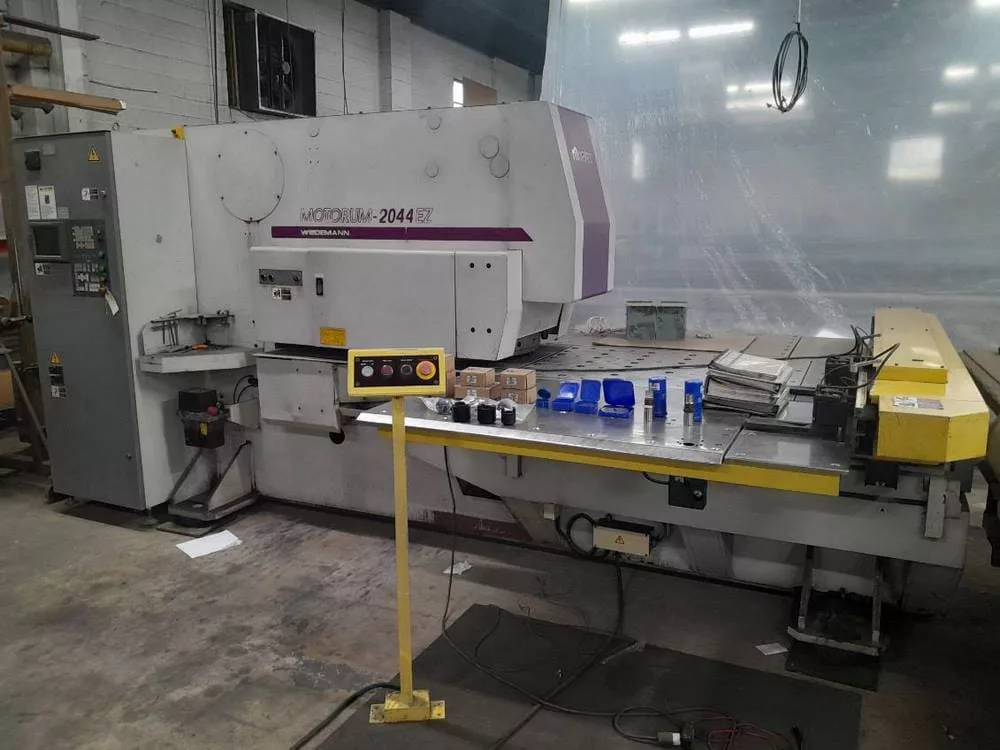 22 Ton, Murata #Motorum-2044EZ, CNC Turret Punch, 49.21" x 49.21" sheet, 51.18" throat, 1/4" max. thickness
