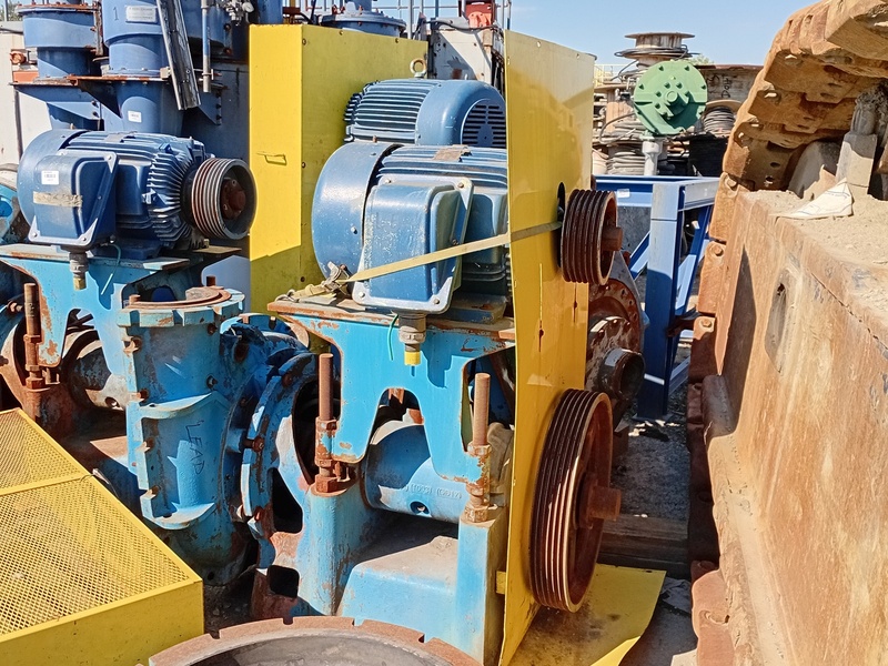 450 GPM @ 141' TDH, Goulds #6096, Horizontal Slurry Pump, 13.5" impeller diameter, 1200 RPM, 75 HP