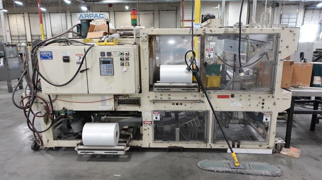 Arpac #55GI-20CX, inline, continuous motion, shrink bundler, 55 PPM, 5" - 12" product width, 460 V. (5