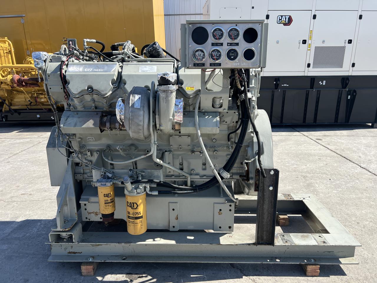 1042 HP Caterpillar #C27, industrial diesel engine, pre-emission, export only, sound attenuated enclosure 0