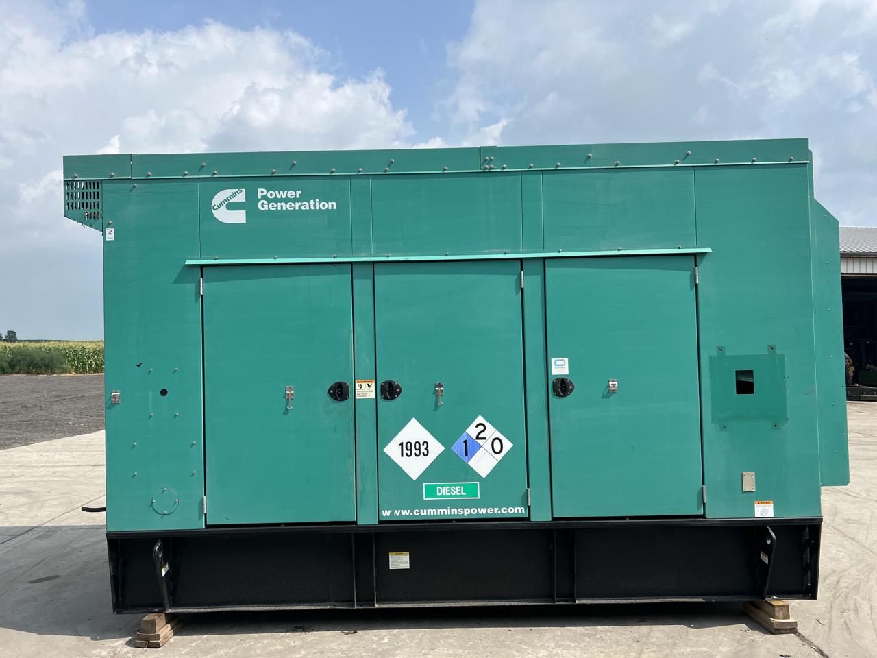 400 KW Cummins/Onan #DFEH-7211649, diesel generator set, 277/480 Volts, 1/3 phase, QSX15-G9 engine, EPA Tier
