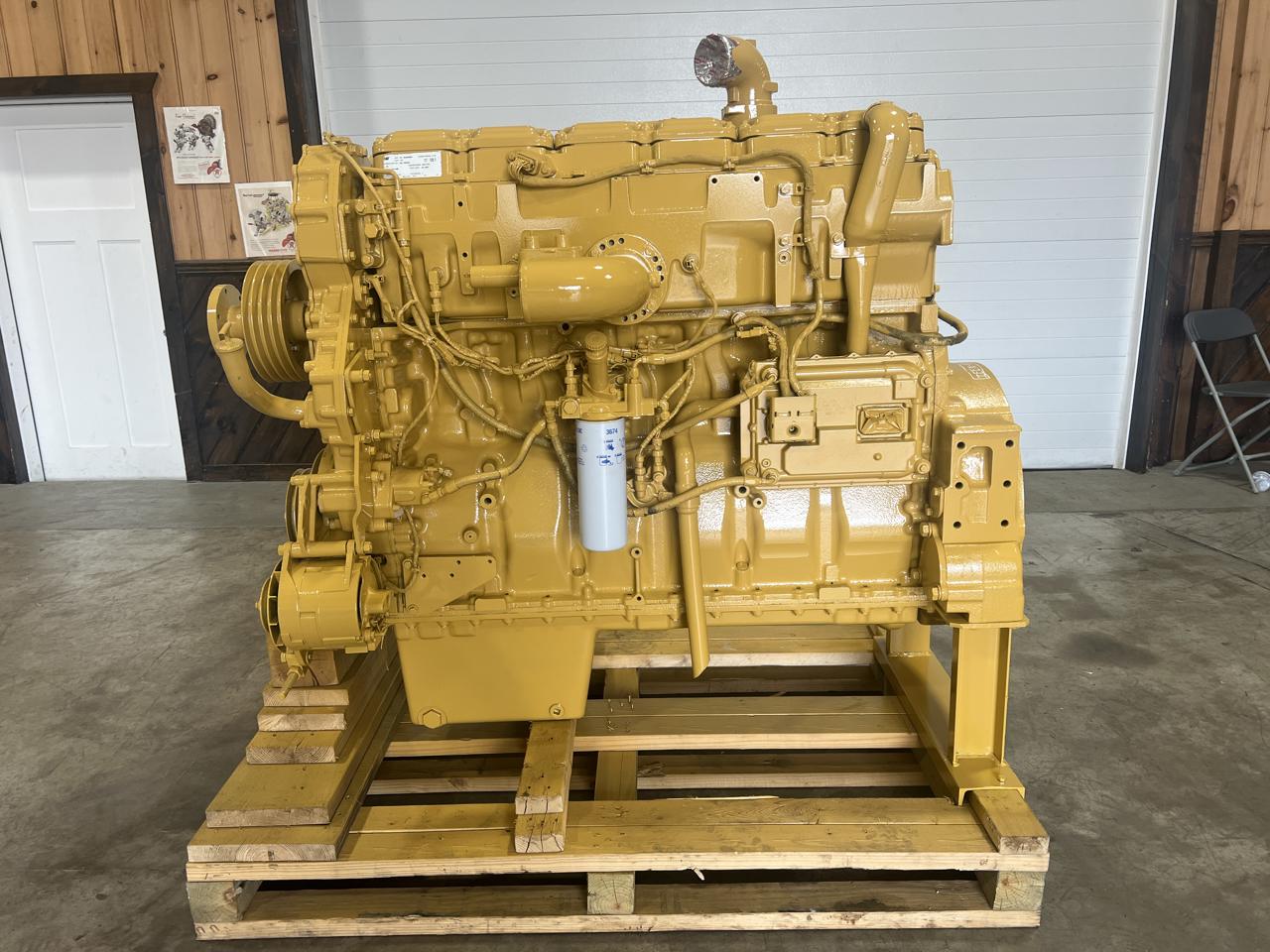 525 HP Caterpillar #C15, industrial diesel engine, drill spec, sound attenuated enclosure 1 bell housing, 14"