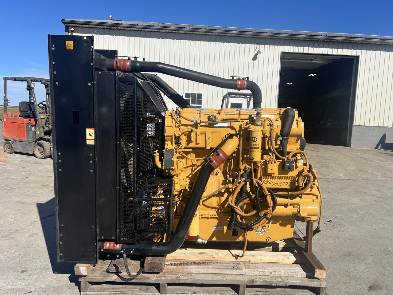 600 HP Caterpillar #C15, industrial power unit w/ radiator, 1800 RPM, EPA Tier 3, 5030 hours, 2011