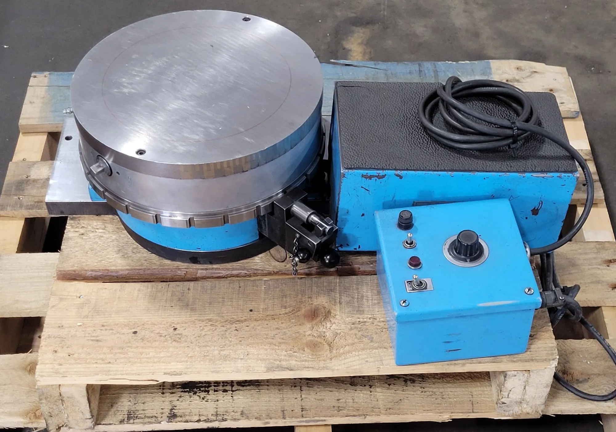 Roto-Technology #412-V1-24, magnetic rotary table, 11" magnetic chuck, variable speed