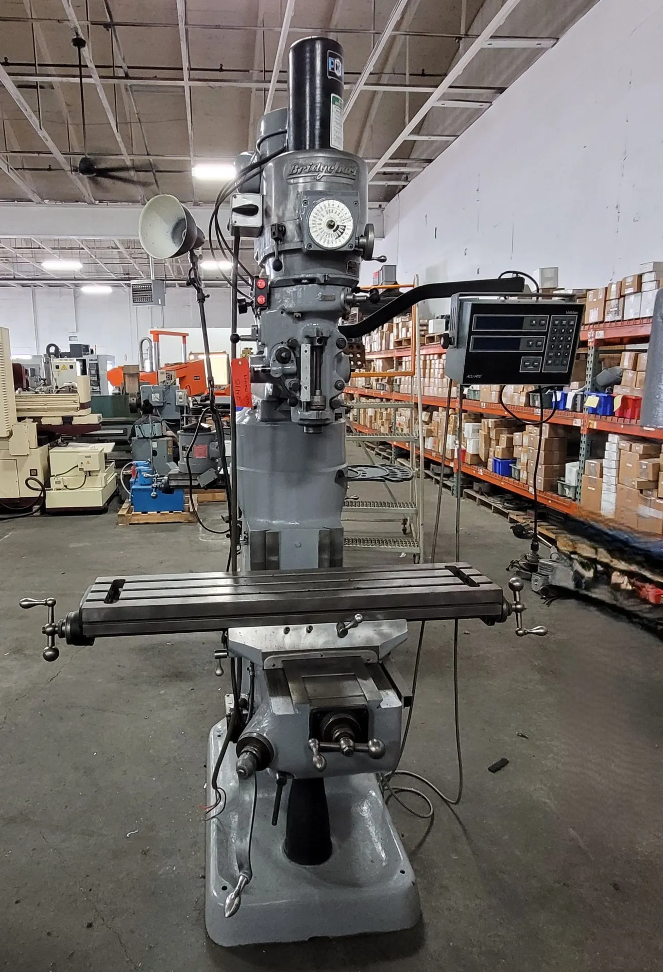 Bridgeport #Series-1, vertical milling machine, 9" x 42" table, 36" X, 12" Y, 16" Z, 2 HP, 4200 RPM, R-8
