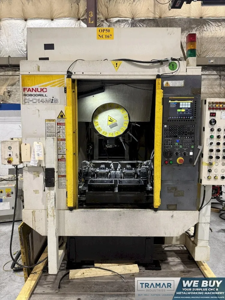Fanuc #A-D14MiB, CNC Vertical Machining Center (Robodrill), Fanuc 31i-B Control, 3-Axis, 14.75 HP, 14