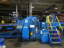 60" x .075" Cincinnati Cut-To-Length line line, 20000 lb., 16"-24" ID, 60" OD, L to R, 34-200 FPM, 1976