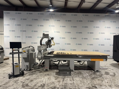 Biesse #Rover-Plast-J-FT-1530, CNC router, 5' x 10' vacuum table, 121" x 62" work envelope, 12 HP, ISO 30, 8