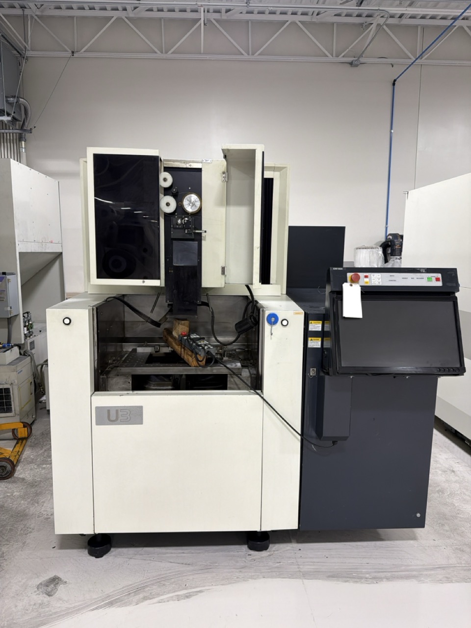 Makino #U3, CNC wire electrical discharge machine, 14.56" X, 10.63" Y, 8.66" Z, 24.8" x 17.7" table, Hyper-I