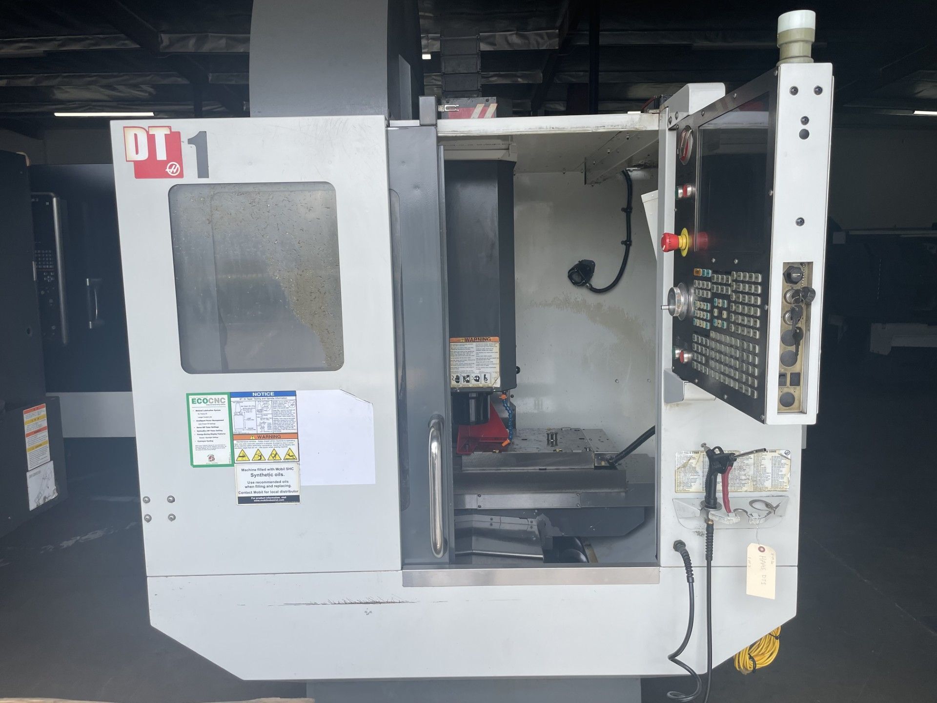 Haas #DT-1, CNC vertical machining center, 20" X, 16" Y, 15.5" Z, 10,000 RPM, BT 30, 24 tool changer, 26"