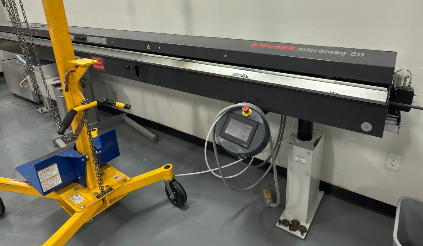 FMB #Micromag-20, Magazine Bar Loader, .031" - .866" capacity, 12.5' bar length, 5mm & 20mm channel sets