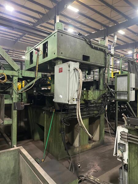 72" x .04" - .375" Braner, Cassette Leveler, 250 HP, 650/1950 RPM, 7.88:1 ratio, (2) cassettes, 4" & 2.5"
