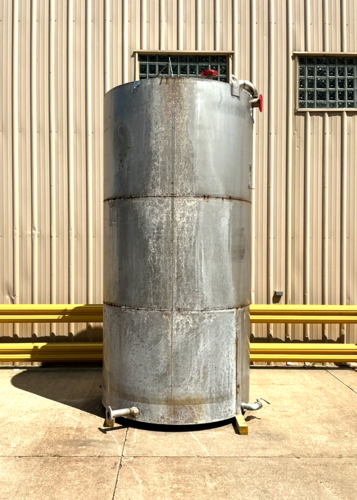 2500 gallon 304 Stainless Steel tank, 72" diameter, 144" straight wall