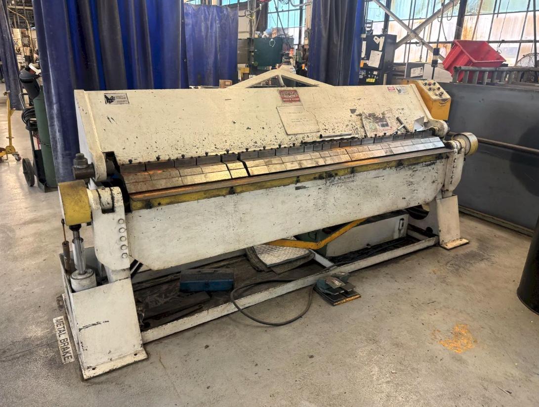 12 gauge x 8' Dreis & Krump #HBPU812-6, hydraulic box and pan finger brake