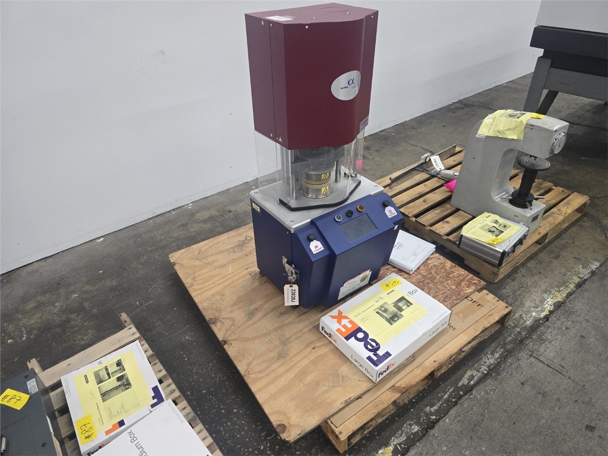 Alpha #81032-Pioneer-P, moving die rheometer, 120 max. PSI, 70 min. PSI, 115 V., 1 Ph., 60 Hz.