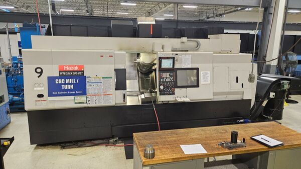 Mazak #Integrex-300-IIIST, CNC turning center, 33.5" swing, 60" length, 3.46" bore, 10" chuck, 4000 RPM, 40