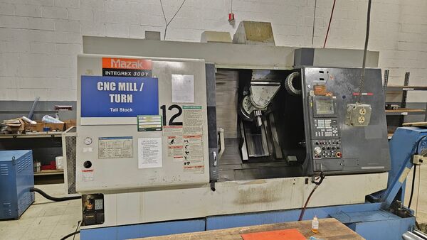 Mazak #Integrex-300Y, CNC turning center, 24" swing, 40.71" length, 3.46" bore, 10" 3-jaw chuck, 3500 RPM, 35