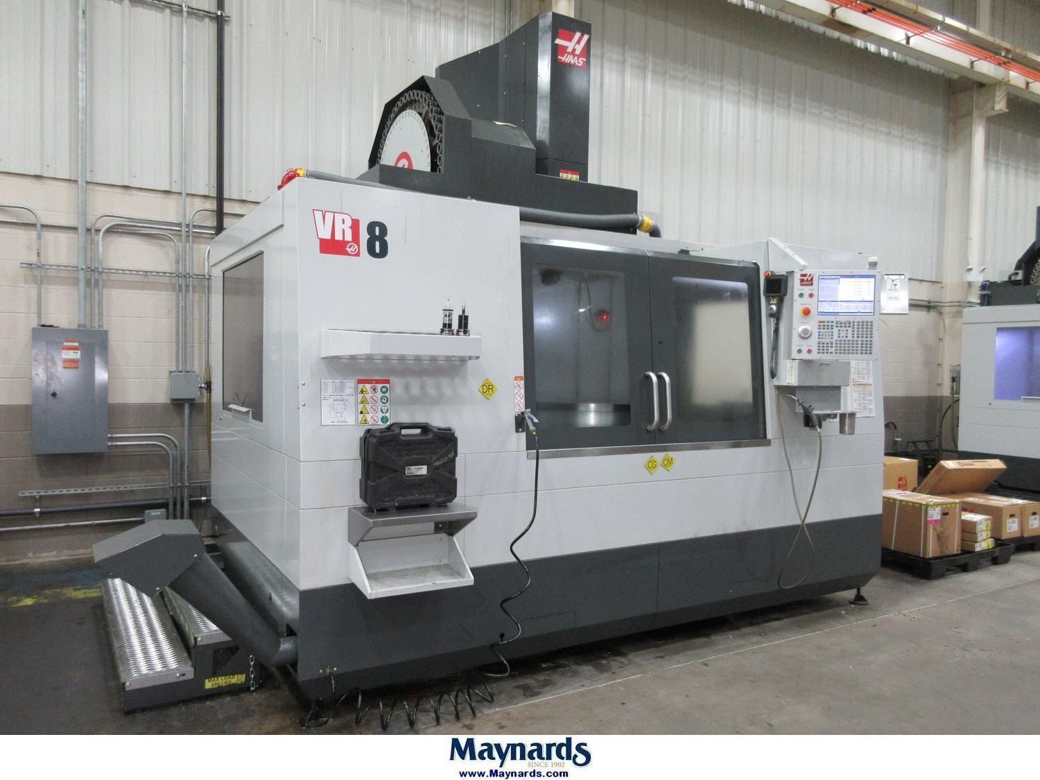 Haas #VR-8, 5-axis CNC vertical machining center, 50 automatic tool changer, 64" X, 40" Y, 42" Z, 64" x36"