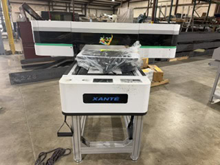Xante #X33, UV Flatbed Printer, 36" x 24" bed, 6" max print height, 2880 dpi, CMYK plus quad white, dual LED