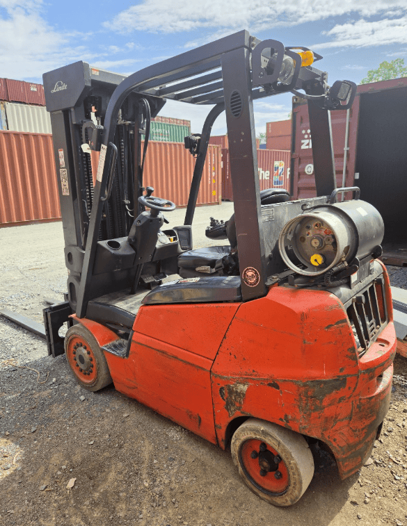 5,000 lb. Linde #H25CT, LPG cushion tire forklift, hydrostatic drive, 24" load center, 59.1" wheelbase, 6°