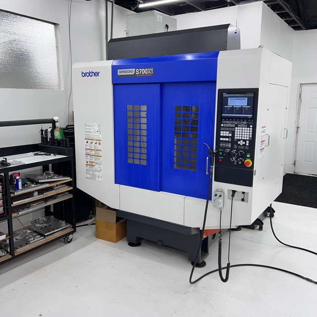 Brother #S700X1, CNC Drill & Tap, 27.6" X, 15.7" Y, 11.8" Z, 31.4" x 15.7" table, 11.8 HP, 27,000 RPM